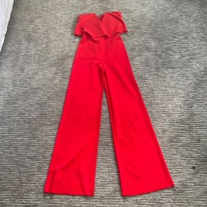 Lulu’s jumpsuit red xs.